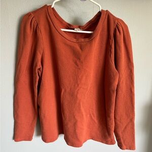 Loft Rust Long Sleeve Top
